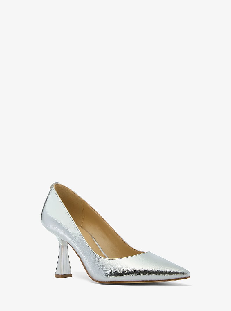 Zapato de tac&oacute;n Amali metalizado in PLATEADO | Michael Kors
