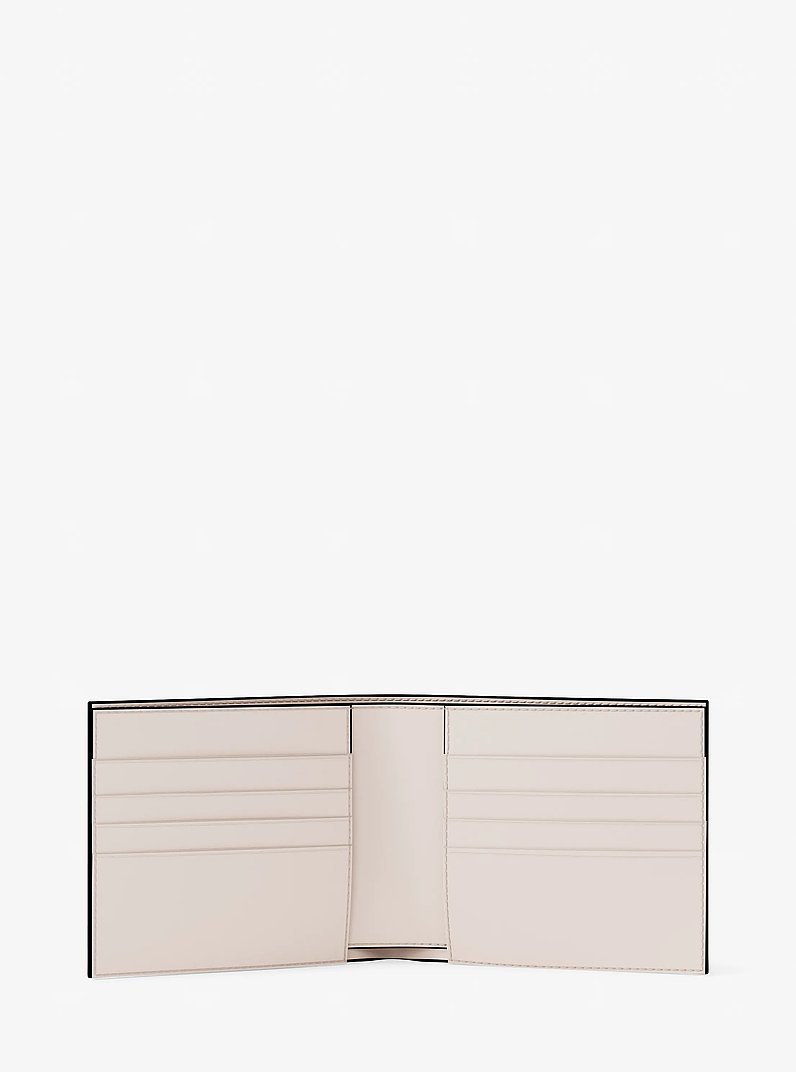Pebbled Leather Billfold Wallet and Signature Logo Card Case Gift Set in LT CRM/LUGG | Michael Kors