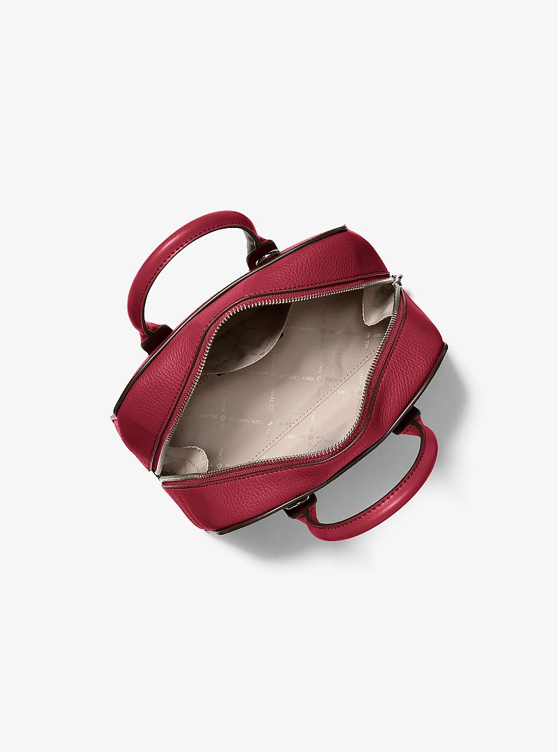 Ashton Small Messenger Bag in MAROON | Michael Kors