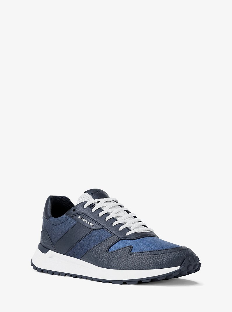 Dax Ombré Signature Logo Trainer in GALAXY BLUE - Sale | Michael