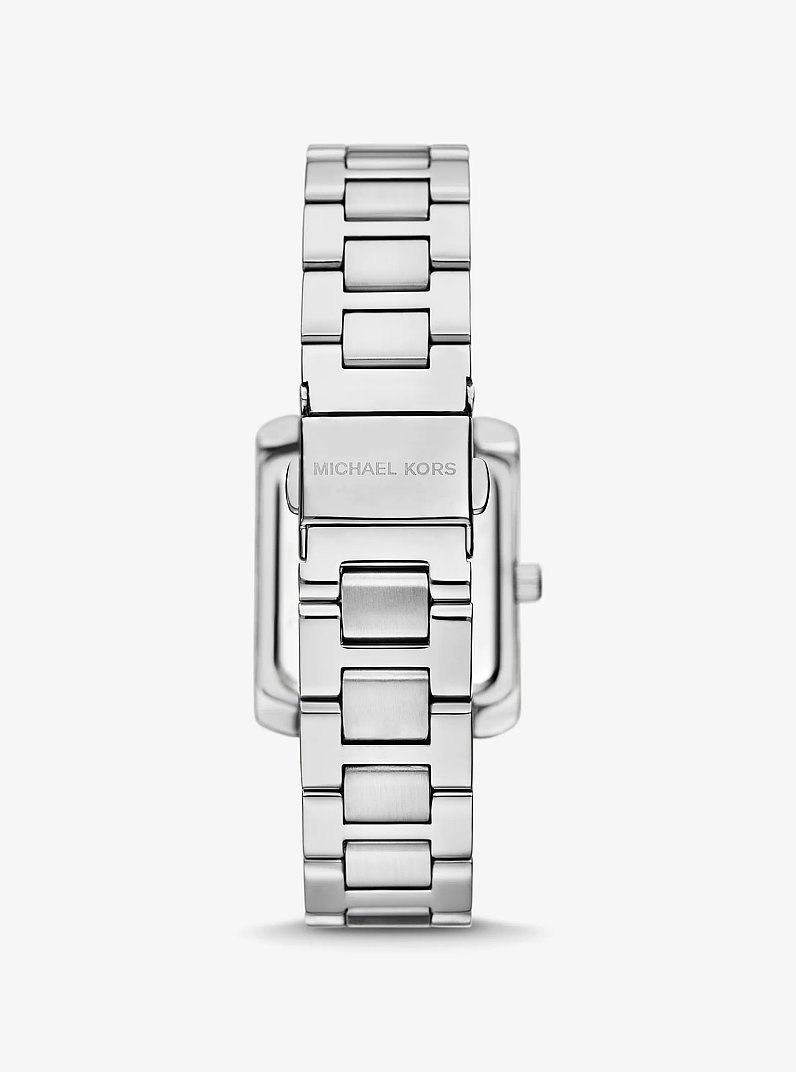 Petite Emery Pav&eacute; Silver-Tone Watch and Jewelry Gift Set in SILVER | Michael Kors