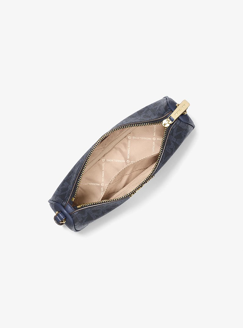 Jet Set Medium Signature Logo Pochette in ADMIRAL | Michael Kors
