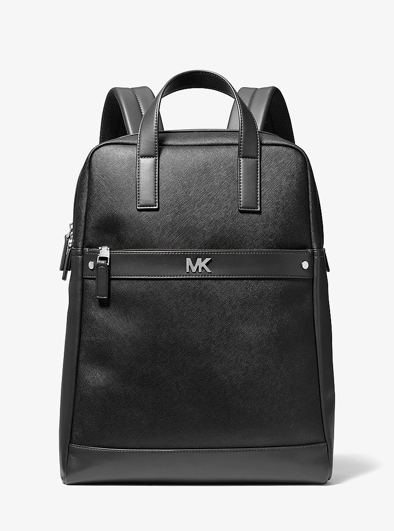 Cooper Leather Backpack in BLACK | Michael Kors
