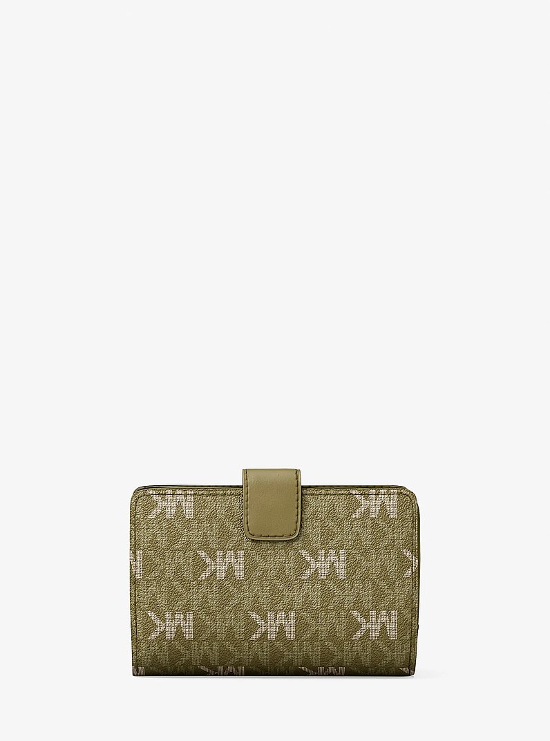 Jet Set Travel Medium Signature Logo Billfold Wallet in OREGANO | Michael Kors