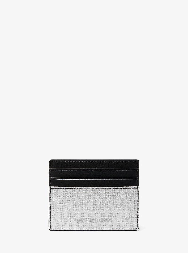 Greyson Logo Tall Card Case in BRIGHT WHT | Michael Kors