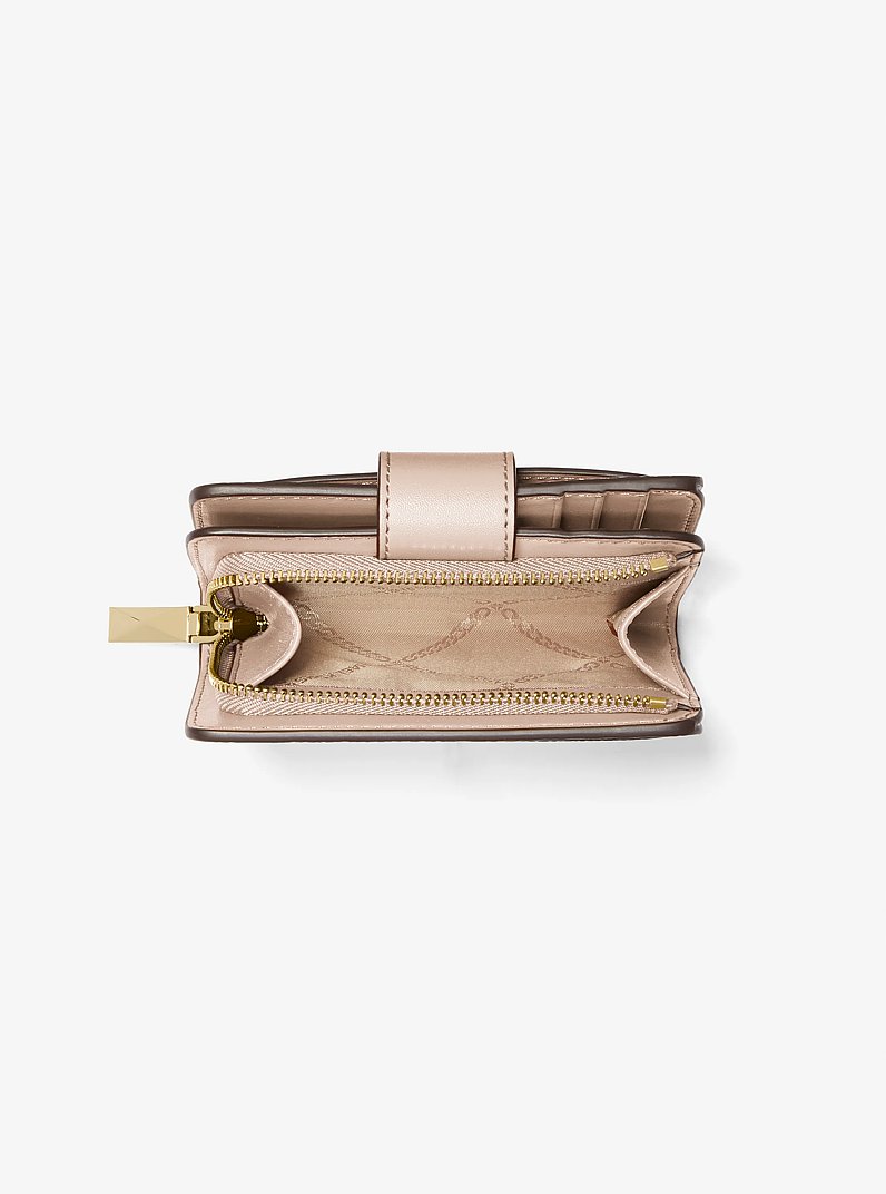 Petit portefeuille Mercer en cuir in ROSE DOUX | Michael Kors