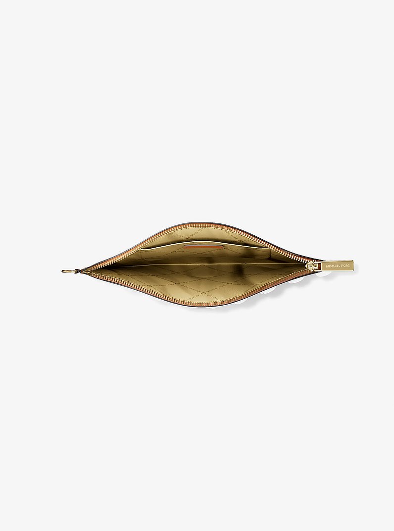 Jet Set Large Signature Logo Wristlet in VANILLA - Sale | Michael