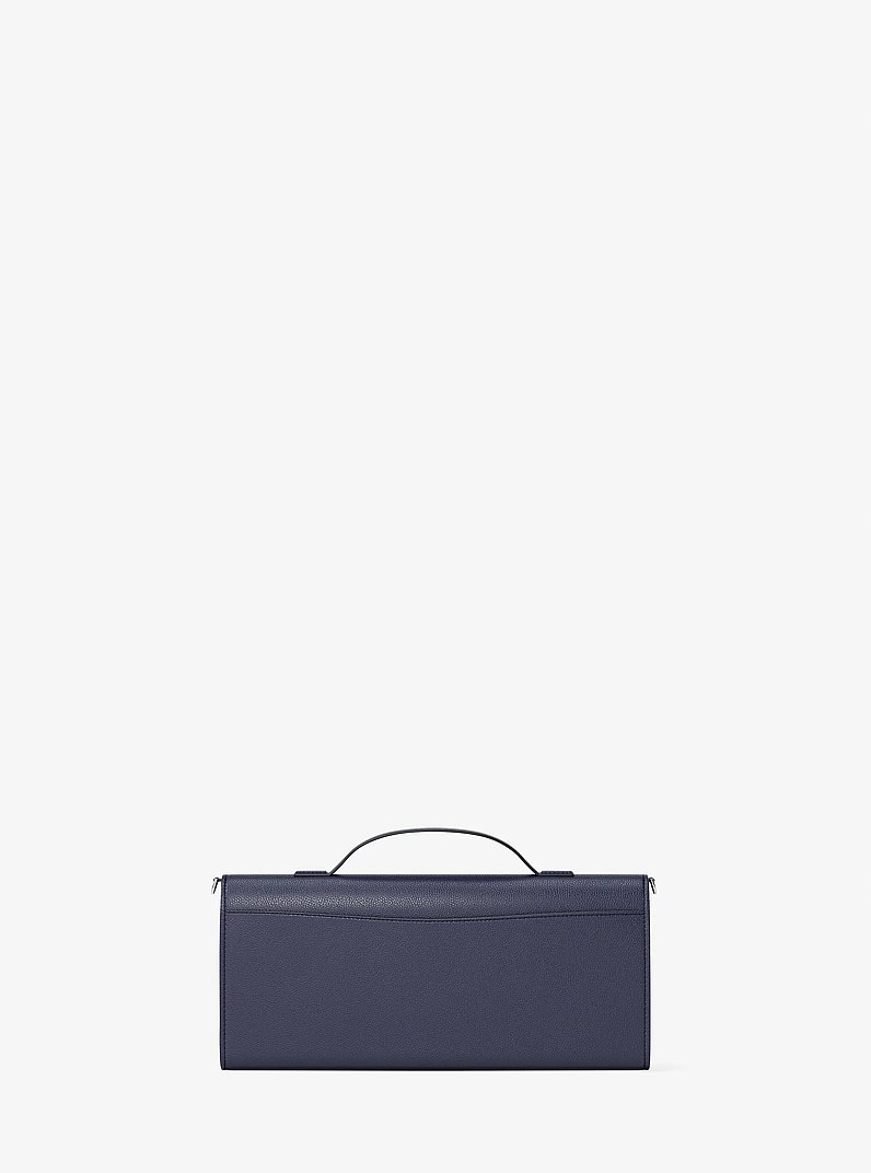 Wandelbare Schultertasche Hamilton Moderne Medium aus Leder in BLAUGR&Uuml;NES KLEID | Michael Kors