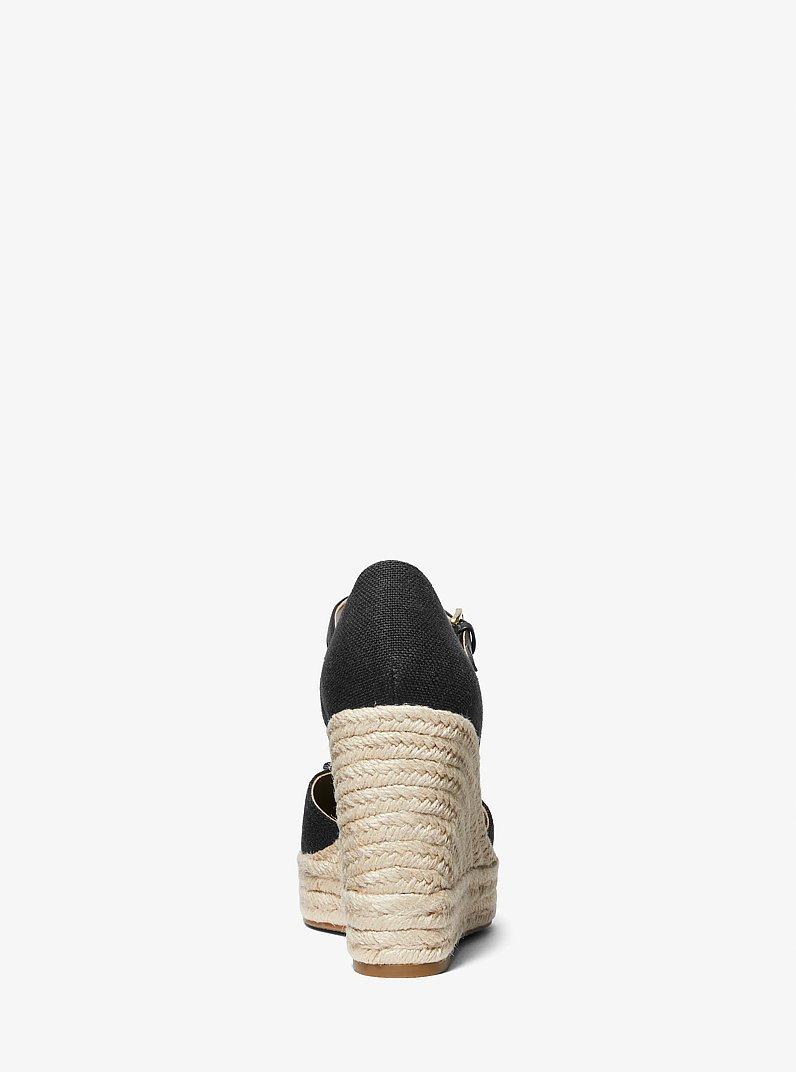 Espadrille Nori en toile &agrave; semelle compens&eacute;e