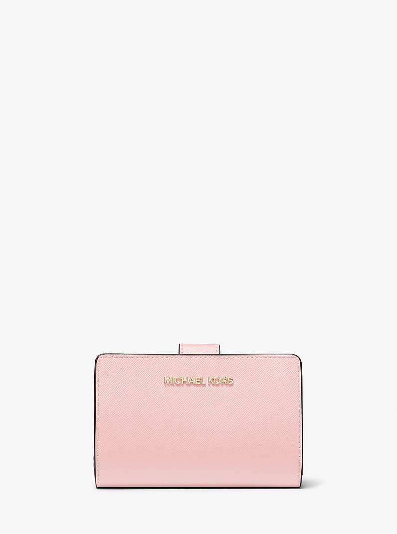 Cartera mediana de piel de grano cruzado in ROS&Aacute;CEO POLVORIENTO | Michael Kors