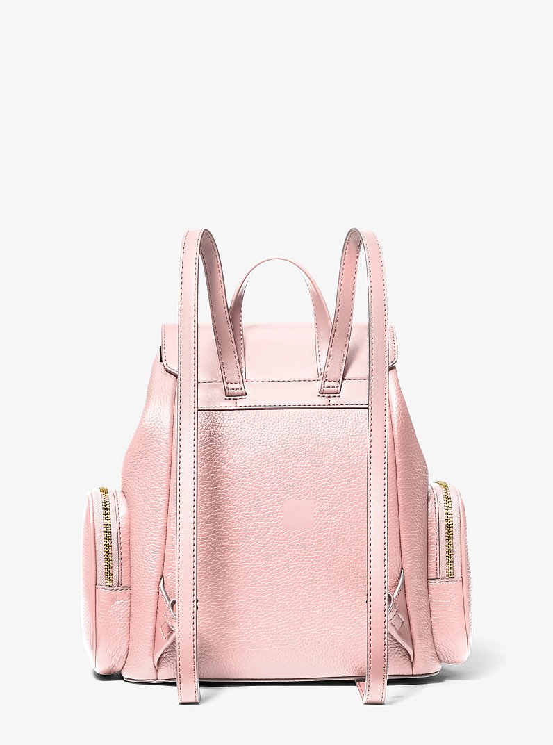 Jet Set Medium Pebbled Leather Backpack in POWDER BLUSH | Michael Kors