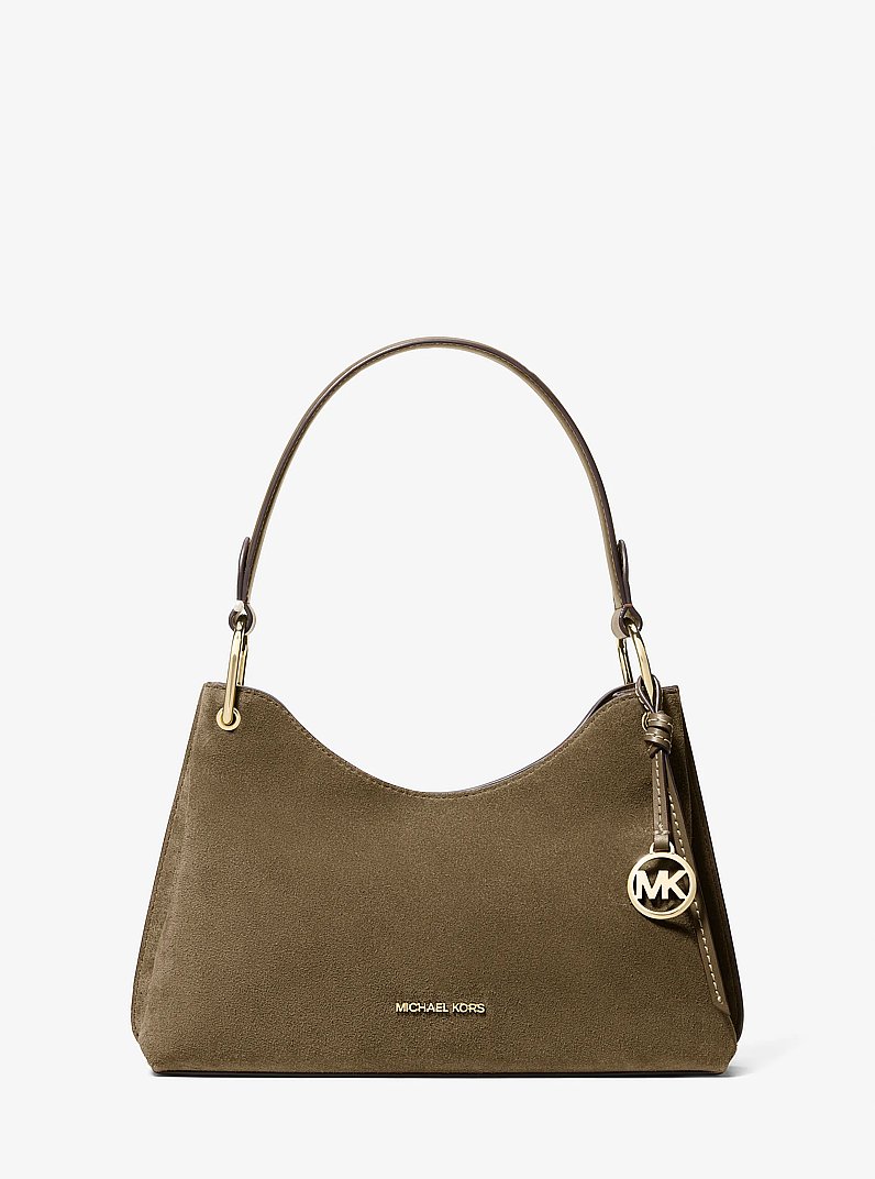 Joan Medium Suede Shoulder Bag