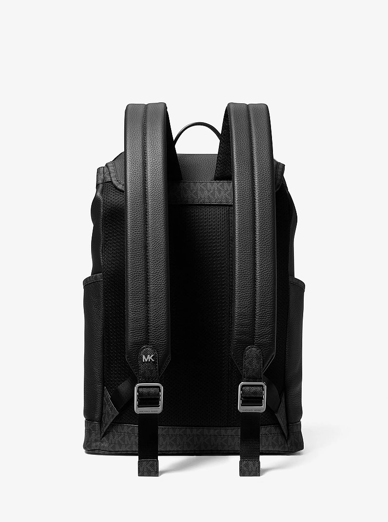 Mochila Hudson de piel con logotipo exclusivo in NEGRO | Michael Kors