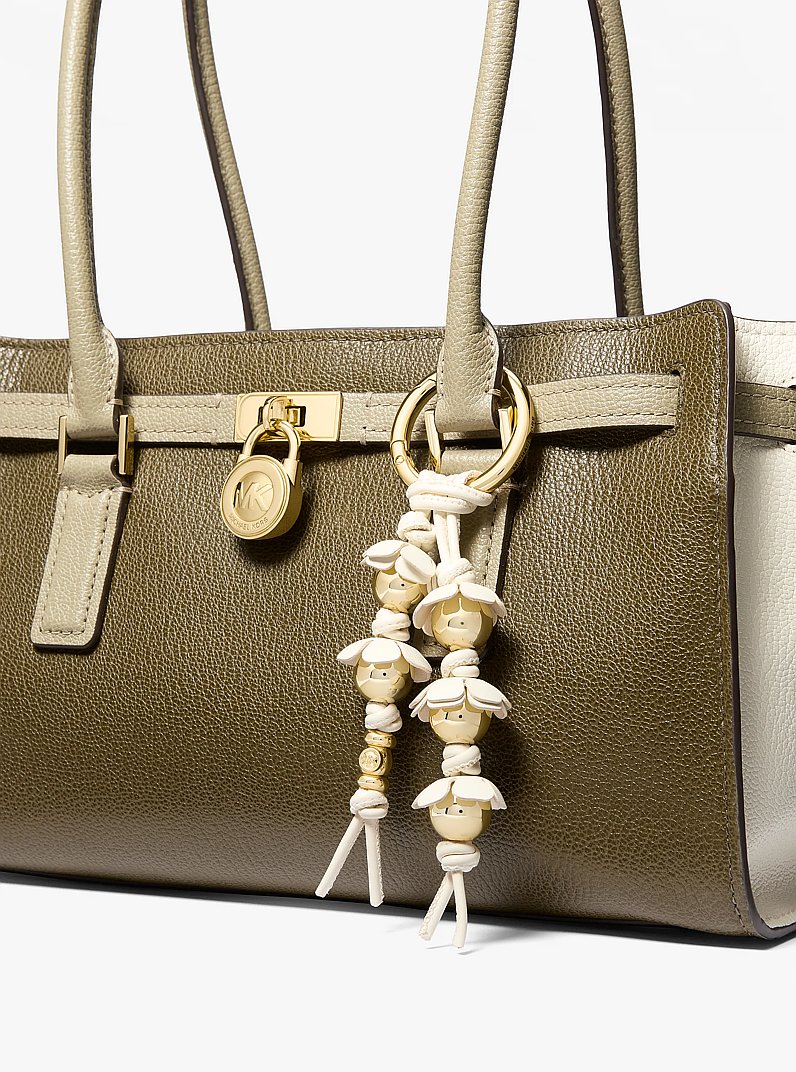Embellished Floral Bag Charm