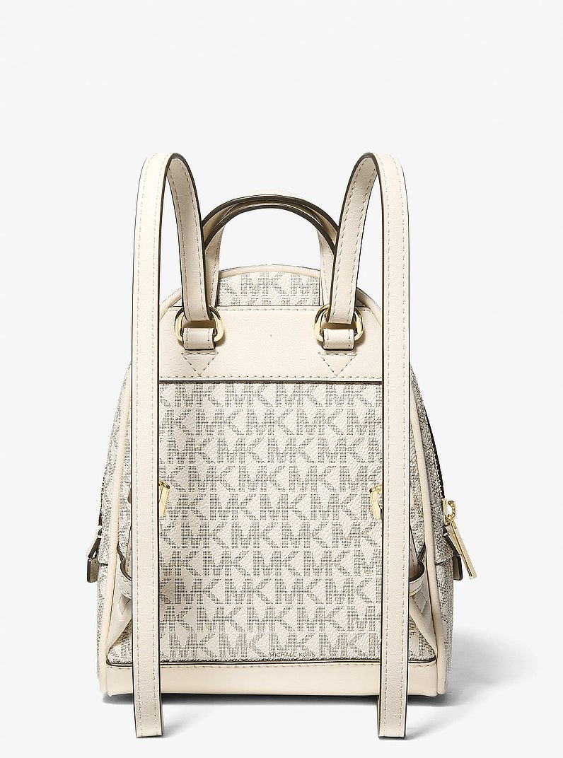 Rhea Extra-Small Signature Logo Backpack in LT CRM MULTI | Michael Kors
