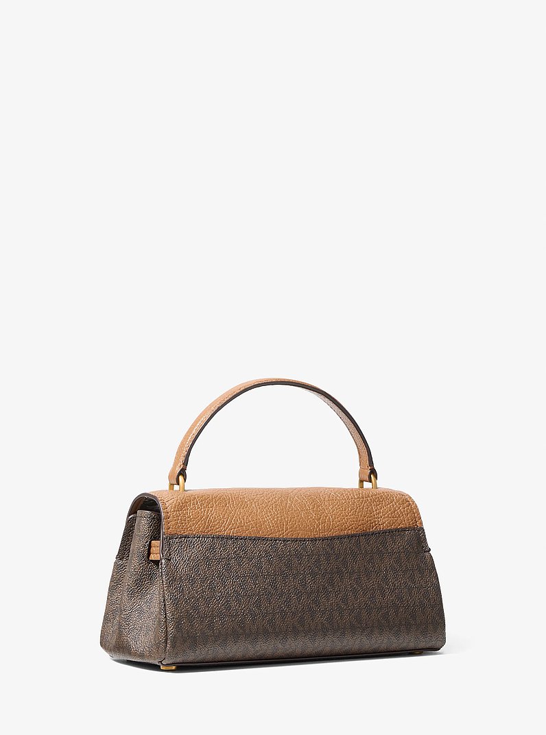 Hamilton Extra-Small Signature Logo Soft Crossbody Bag in BRN/ACORN | Michael Kors