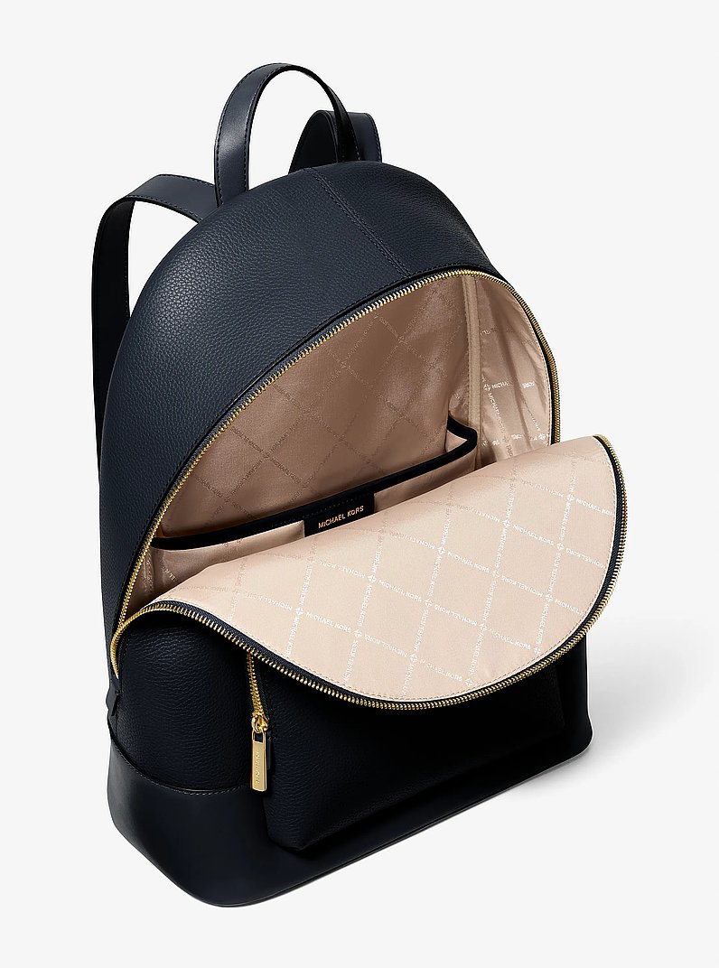 Connie Large Leather Backpack in NAVY | Michael Kors