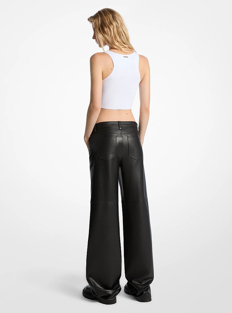 Leather Pants in BLACK | Michael Kors