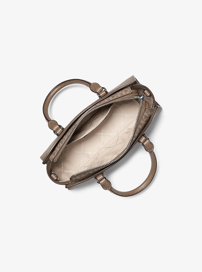 Petit sac messager Arden &agrave; logo Signature in CHAMPIGNON | Michael Kors