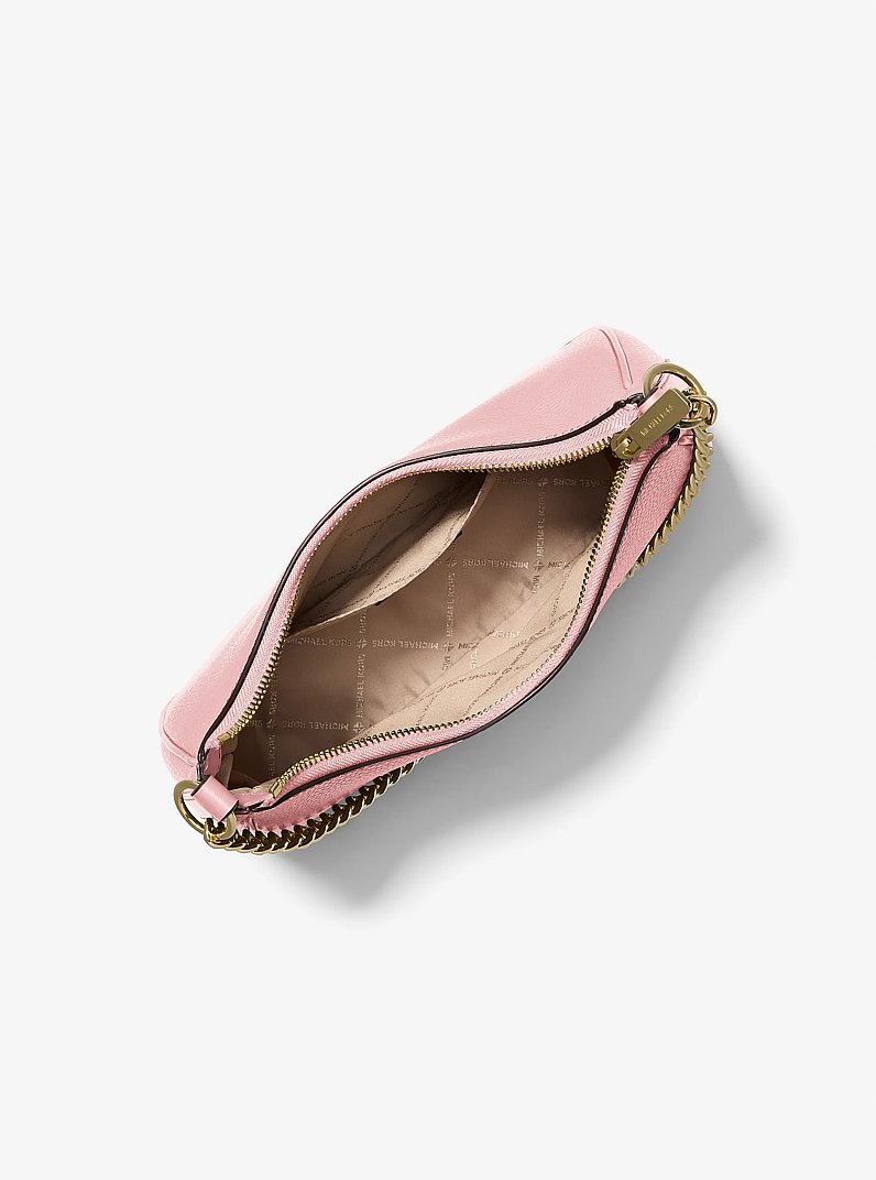 Jet Set Large Pebbled Leather Convertible Crossbody Bag in POWDER BLUSH | Michael Kors
