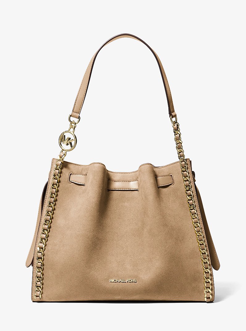 Bolso de hombro Mina grande con cadena in CAMEL | Michael Kors