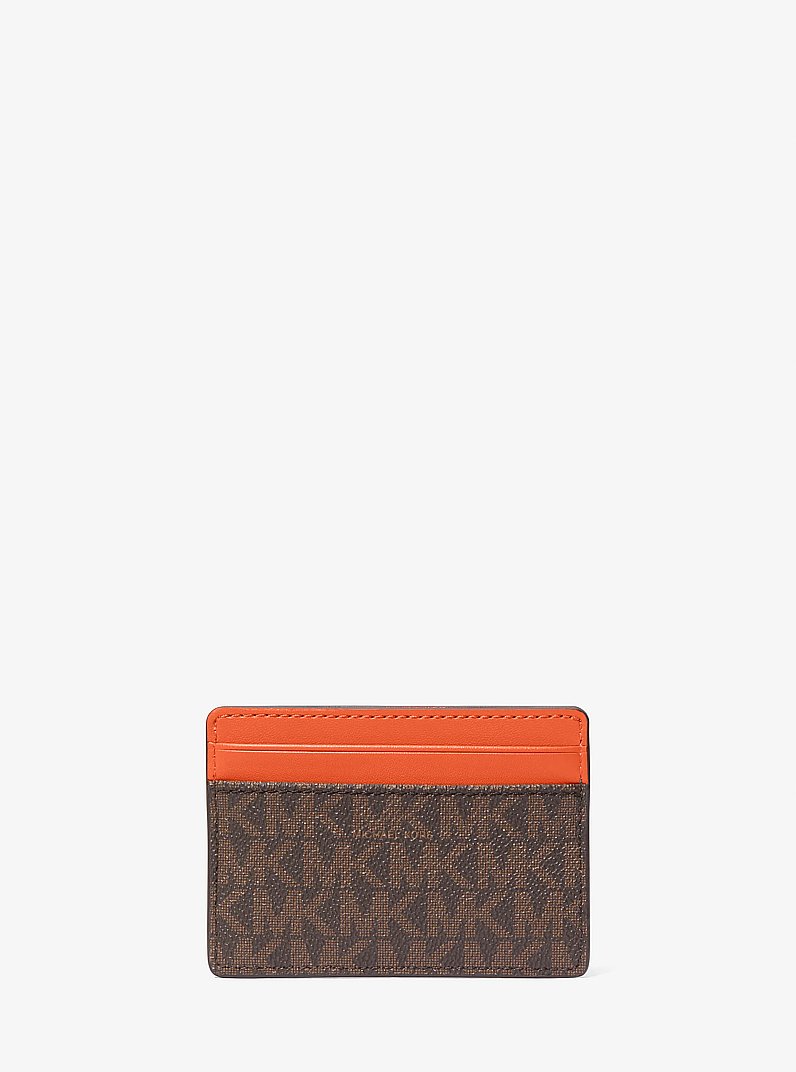 Porta carte di credito Jet Set con logo in MIMOSA | Michael Kors