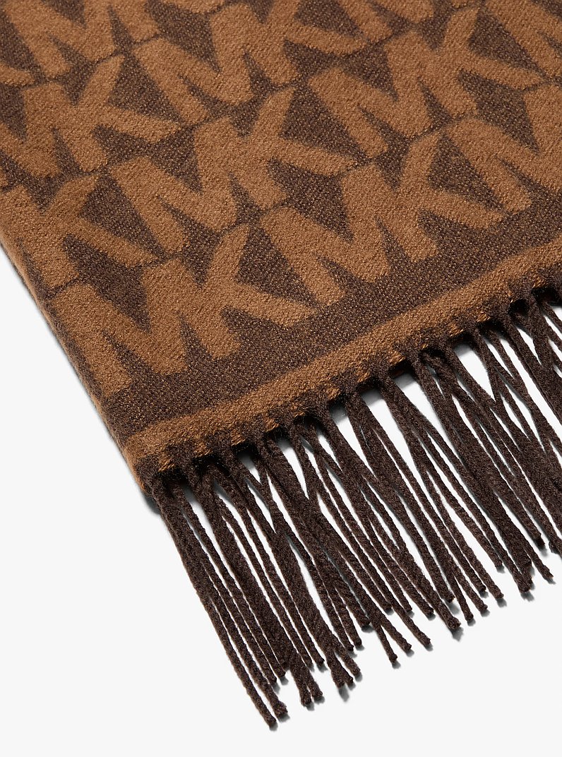 Logo Print Scarf in CHOCOLATE | Michael Kors