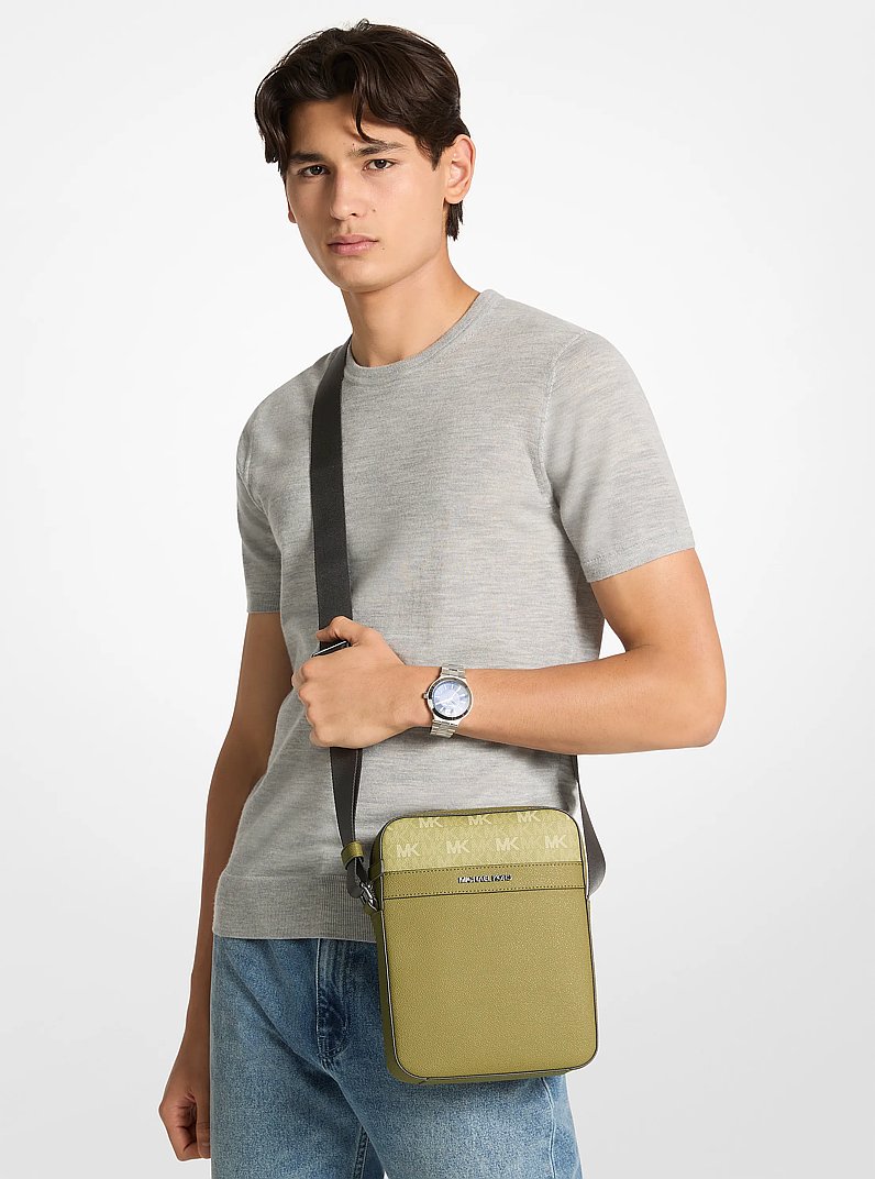 Cooper Signature Logo Flight Bag in OREGANO | Michael Kors