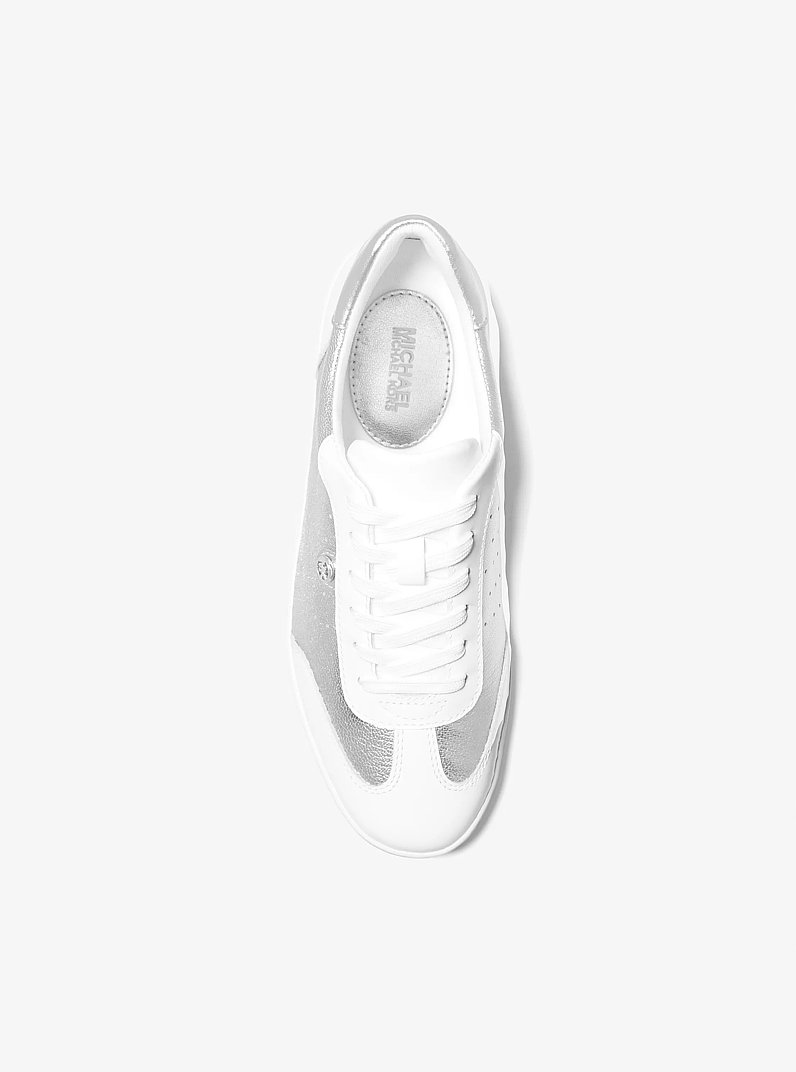 Sneaker Scotty in pelle metallizzata