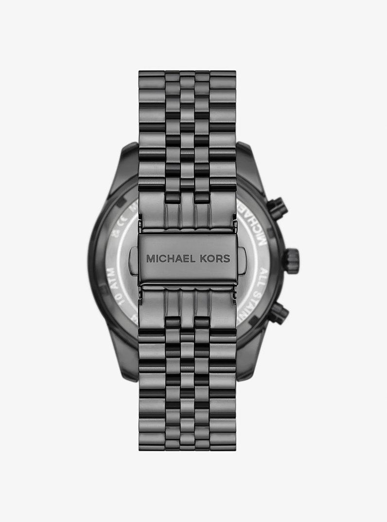 Orologio Lexington oversize tonalit&agrave; canna di fucile in CANNA DI FUCILE | Michael Kors