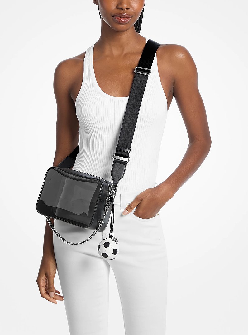 Bandolera Bryant mediana para c&aacute;mara in NEGRO COMBINADO | Michael Kors