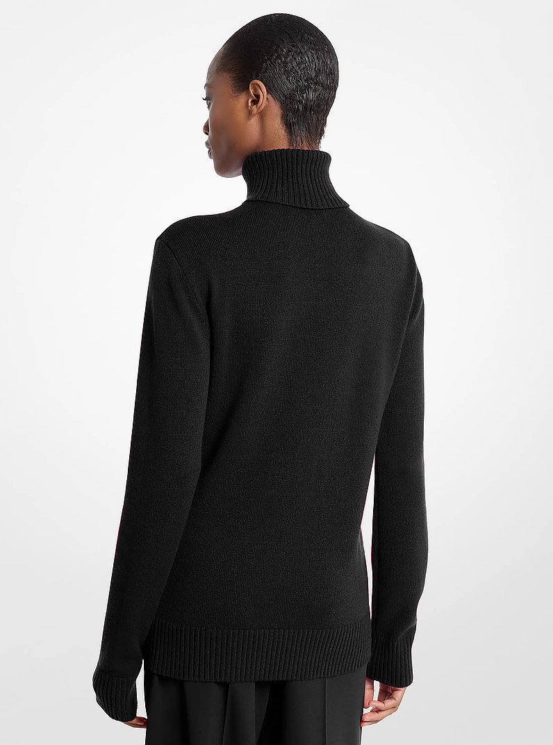 Su&eacute;ter Joan de cuello alto de cachemira in NEGRO | Michael Kors