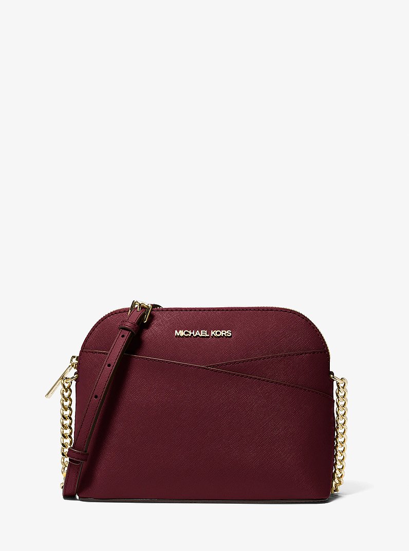 Jet Set Travel Medium Dome Crossbody Bag in OXBLOOD | Michael Kors