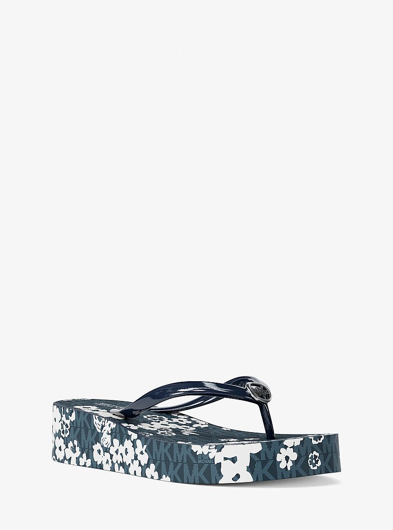 Chanclas Bedford con nuestro logotipo impreso exclusivo in AZUL MARINO | Michael Kors