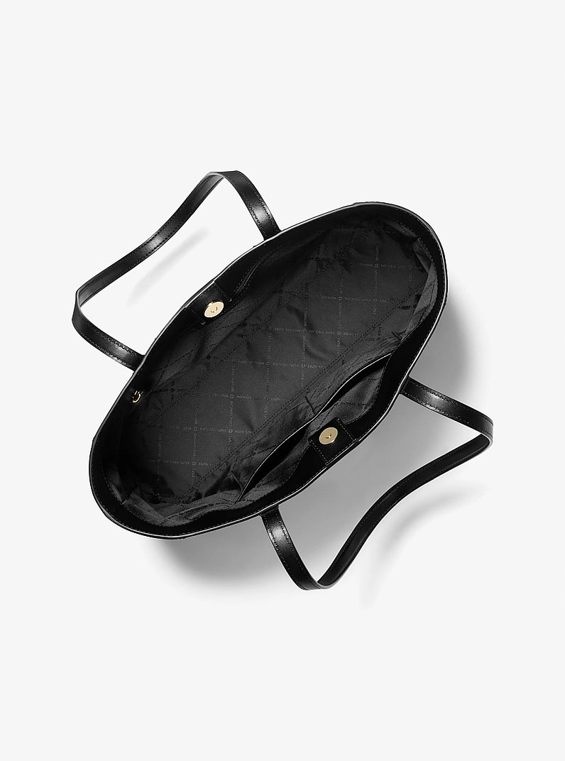 Sallie Large Saffiano Leather Tote Bag in BLACK | Michael Kors