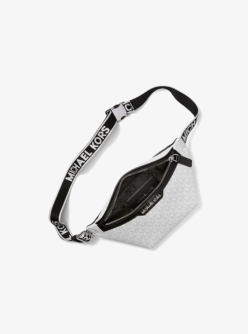 Cooper Mini Logo Belt Bag in BRIGHT WHT | Michael Kors
