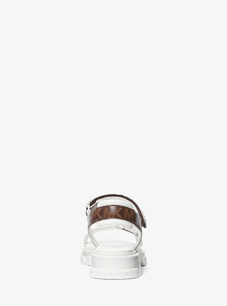 Ridley Logo Sandal in BROWN | Michael Kors