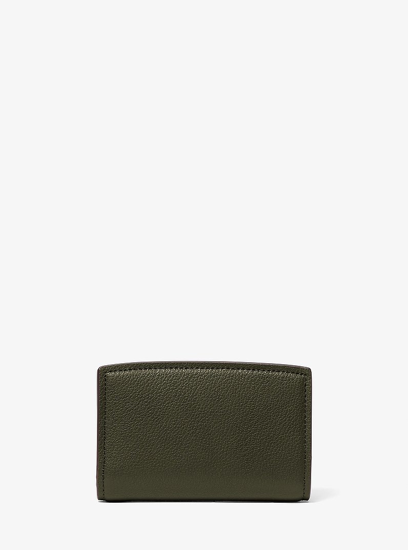 Bryant Medium Pebbled Leather Wallet in IVY | Michael Kors