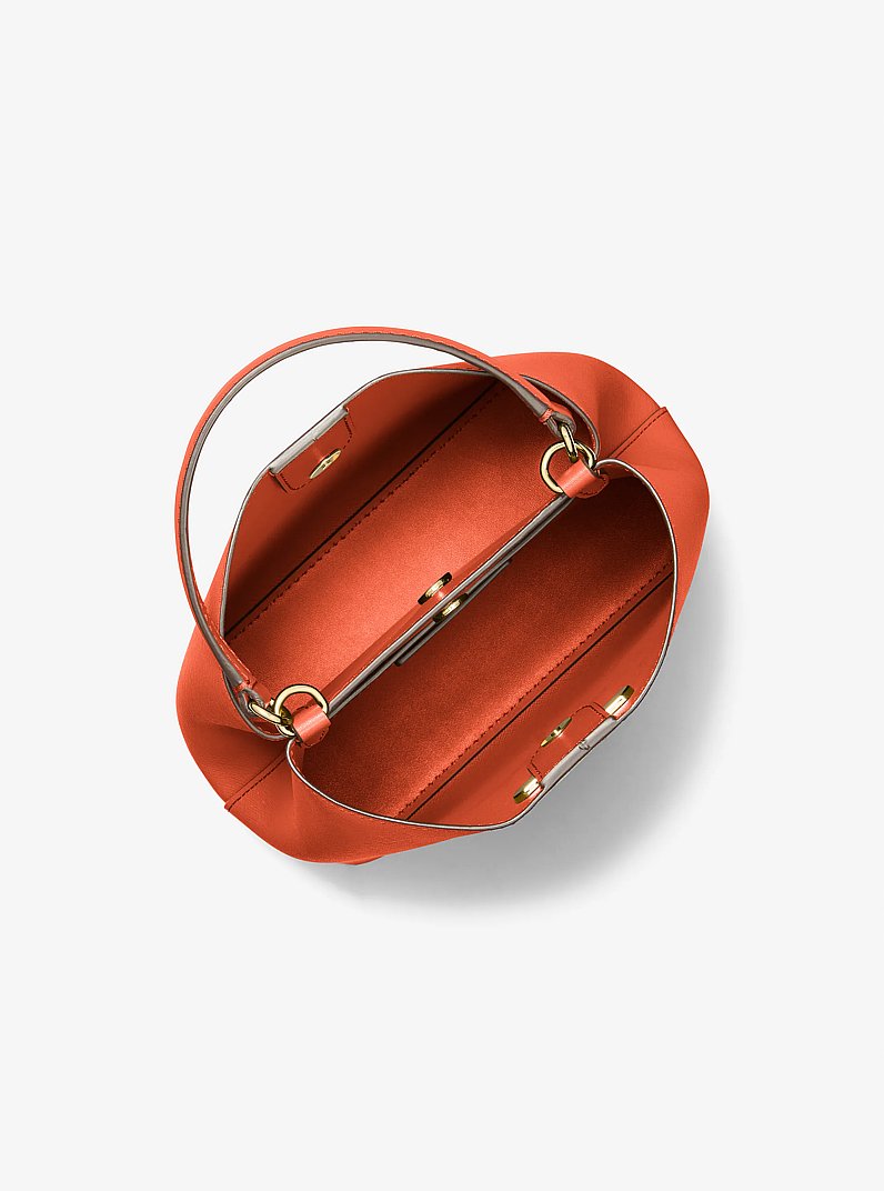 Bolso de hombro Pratt peque&ntilde;o in ROJO ARCILLA | Michael Kors
