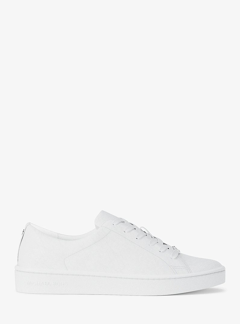 Keaton Leather Sneaker in OPTIC WHITE | Michael Kors