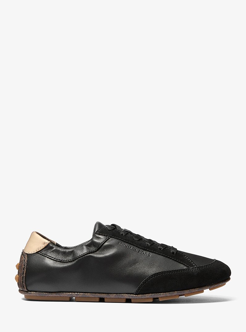 Zapatilla Susie de piel y ante