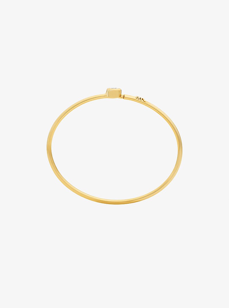 Round Stone Bangle in GOLD | Michael Kors