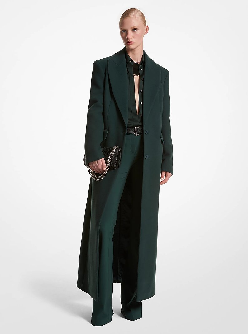 Manteau en laine melton