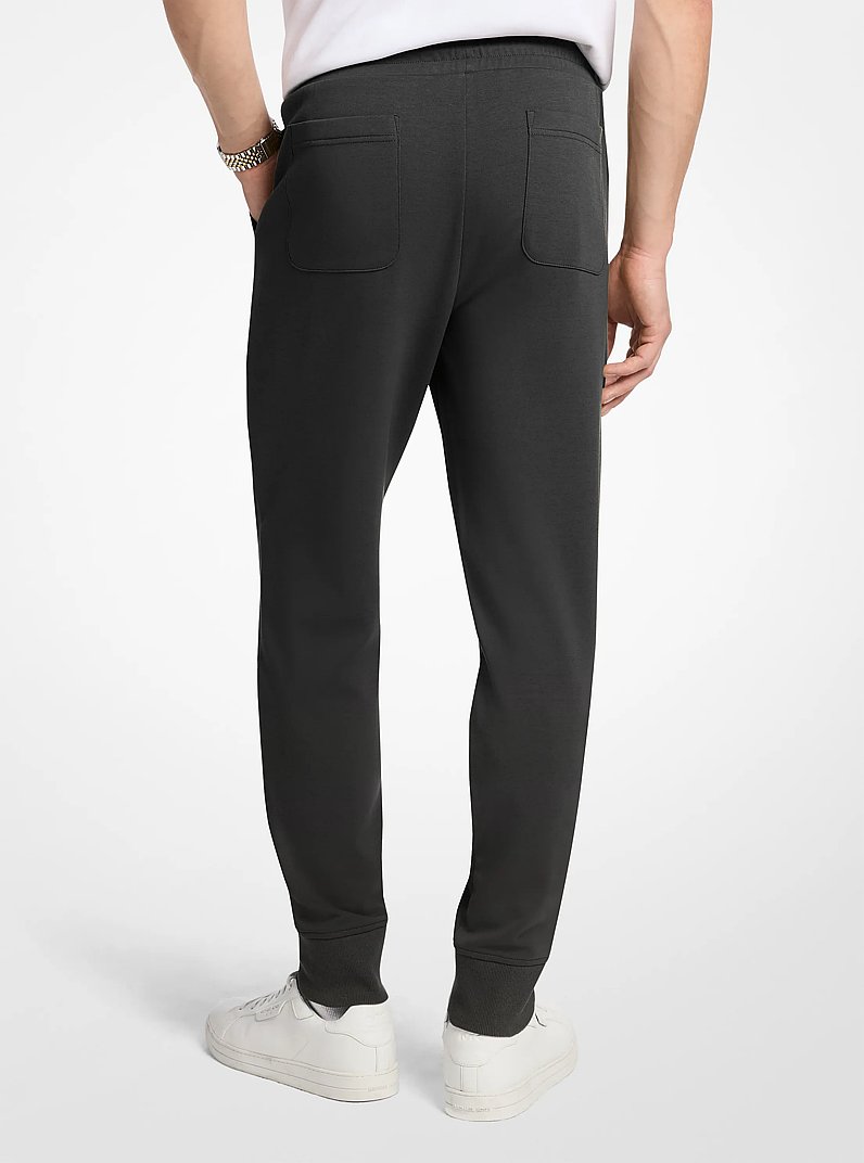 Joggers en mezcla de algod&oacute;n con logotipo en relieve in NEGRO | Michael Kors