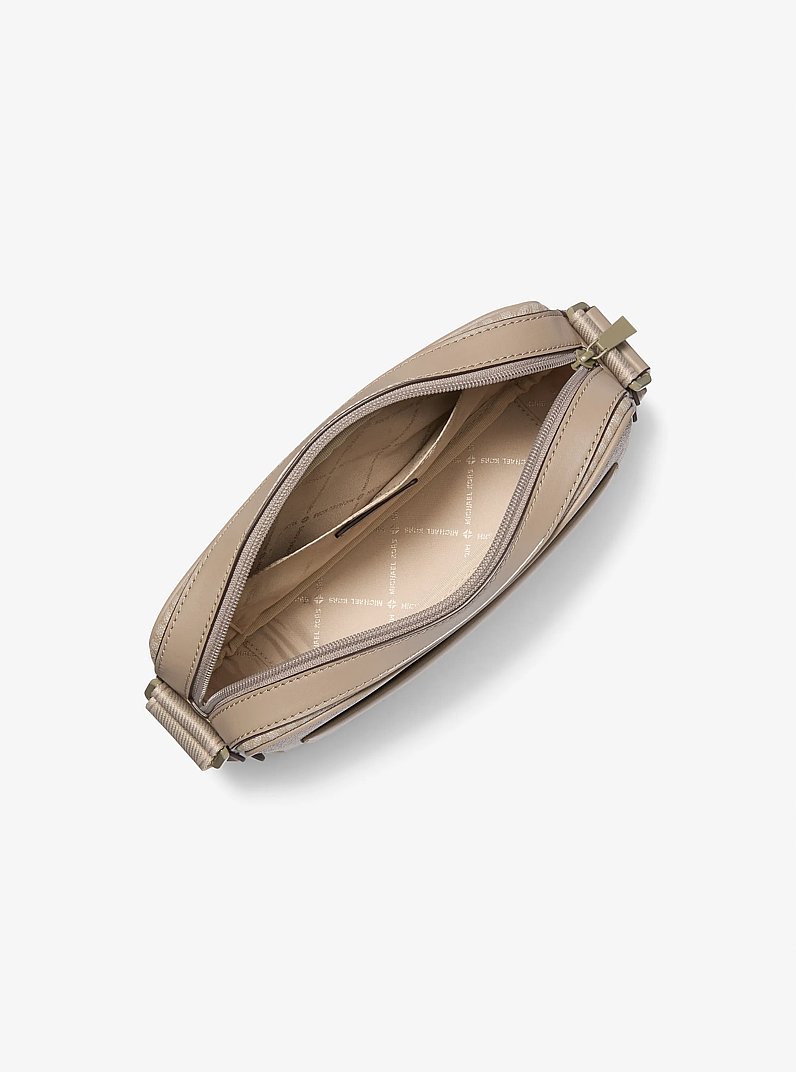 Maeve Large Signature Logo Crossbody Bag in BIRCH | Michael Kors