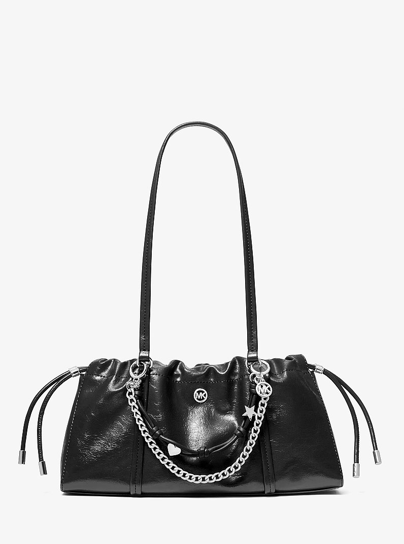 Matilda Small Cinched Shoulder Bag in BLACK | Michael Kors