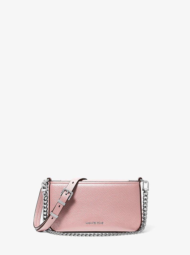 Bryant Small Pebbled Leather Convertible Pochette in SMOKEY ROSE | Michael Kors