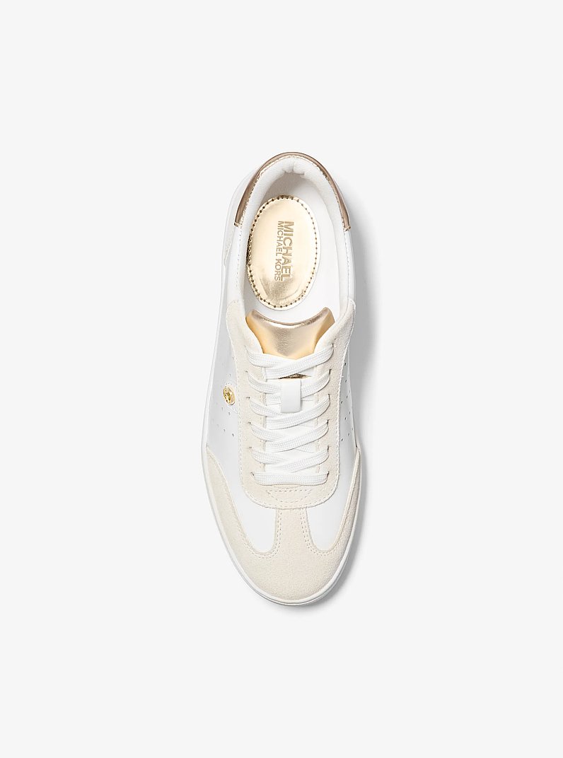 Scotty Leather Sneaker in PL GLD MULTI | Michael Kors