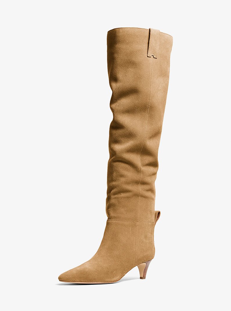 Daniela Suede Boot in BURNT KHAKI | Michael Kors