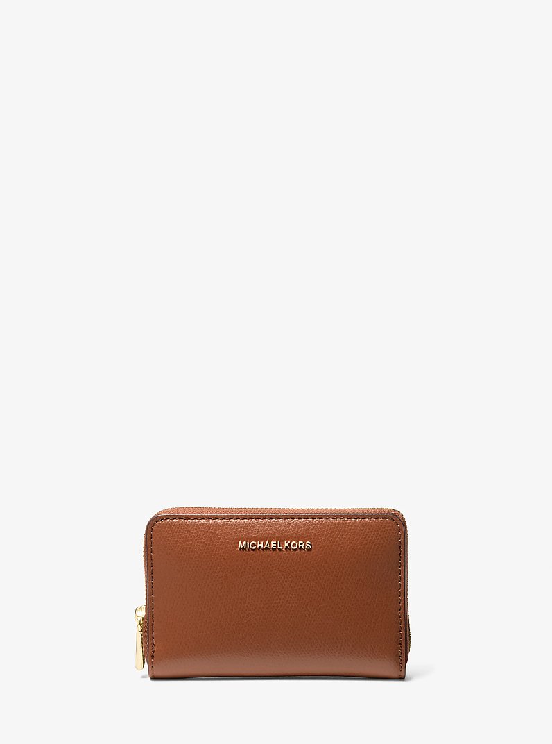 Jet Set Small Leather Wallet in LUGGAGE | Michael Kors